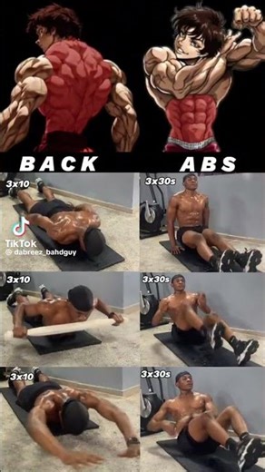 Achieve Anime Physique: No-Equipment Back and Abs Routine