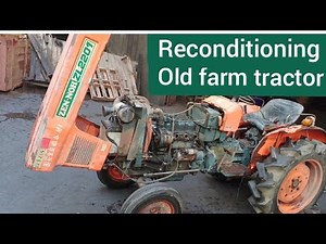 Reconditioning old farm tractor Kubota L2201