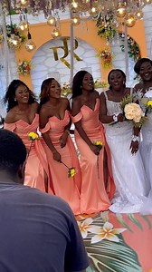 Raymond ❤️ Rotamond Bride with her beautiful maids😍😍 #Dmomds23 Photography @papz_pixels Videography @gator_visuals Decor @nakels_events MUA @annies_beauty_studio Food @rosas_cuisine Planning&Coordinating @afiapenny MC @mr.otis_bobby Styled by @styled_by_geena_aha DJ @djpynoplex Local bar FB@Sophie’s Royal Brew gh Cocktail @afiapenny Ushering team @akwaabaushers_global Cake @weekends_cakes #ghanawedding #eventcatering #luxwedding #melaninbride | Rosas Cuisine
