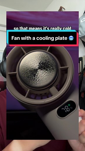 The cooling plate is a godsend when you’re out in the heat all day #fan #portablefan #coolingplate #cooling #icy