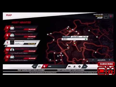 Need for Speed Most Wanted : All Car Locations Part 1