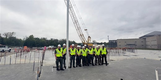 First beam goes up at Vanderburgh County Jail expansion