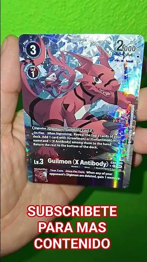 GUILMON (X ANTIBODY) ALTERNATIVE ART DIGIMON CHAIN OF LIBERATION EX08 #digimontcg #digimoncardgame