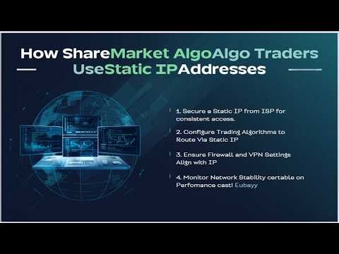 what is static ip and how it should be used in algo trading with any broker?
