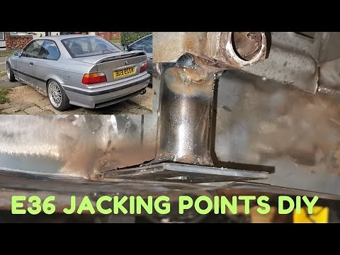 BMW E36 Coupe Jacking point rust repair, weld, metal fabrication, how to DIY - Part 1