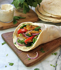 Chicken Shawarma with Yogurt-Tahini Sauce | Poultry Recipes | Weber Grills