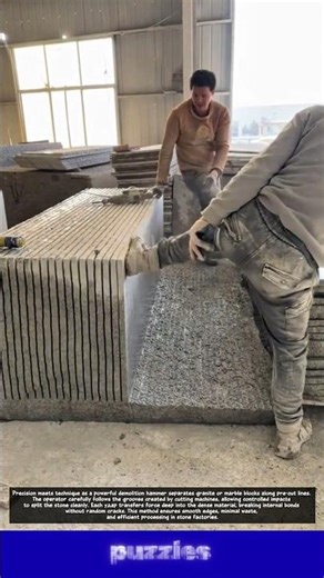 Wow, Perfect Granite & Marble Separation Process So Satisfying!