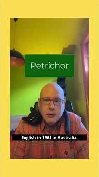 Word of the Day: Petrichor