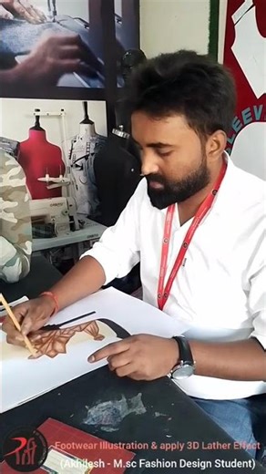 This Footwear Illustration Trick Will Shock You 👠🎨 #shorts #trending #ytshorts #youtubeshorts #art