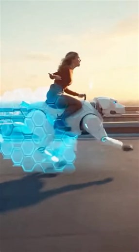 When a Giant AI robot dog Runs Like a Rocket and Talks~