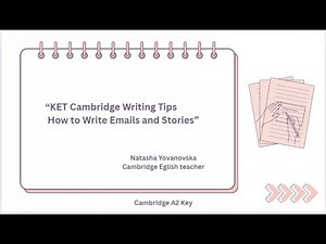 ✍️ KET Cambridge Writing Tips - How to Write Emails and Stories 📚