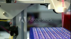 PCR robot for genetic analysis of biological samples in a medical laboratory