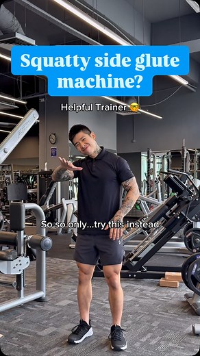 Squatty abductor machine? That’s so so only 🙂‍↔️… Try this technique instead to work more of your side glutes (medius)👌 #helpfultrainer #erickohthetrainer #fitness #gym #training #workout #exercisetips | Eric Koh