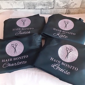 Salon Bundle - Apron, Cutting Gown With Logo, Hairdressing Cape, Salon Owner, Hairdressers Workwear, Branded Salon, Gift for Hairdresser - Etsy UK