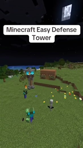 🔥 Minecraft Tower Defense Build – Easy Survival Base!