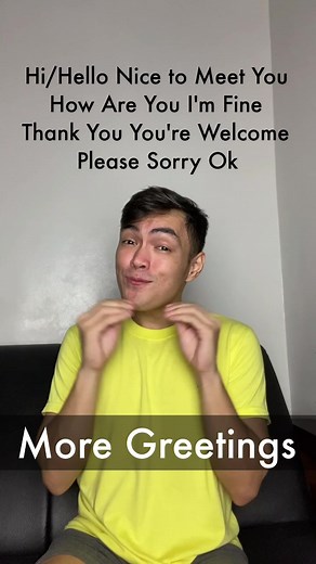 Learn Sign Language Greetings | Basic Filipino Hand Signs