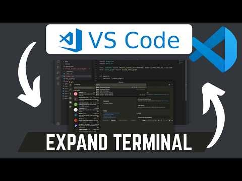 How To Expand Terminal In VS Code