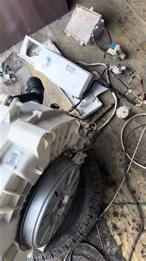 LG washing machine disassembled