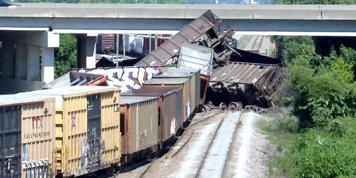 Train derails near Columbia Nitrogen Drive in Augusta