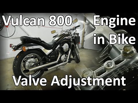 Vulcan 800 Valve Adjustment - How To - Engine in Bike