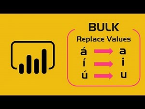 BULK Replace Values in Power BI / Power Query