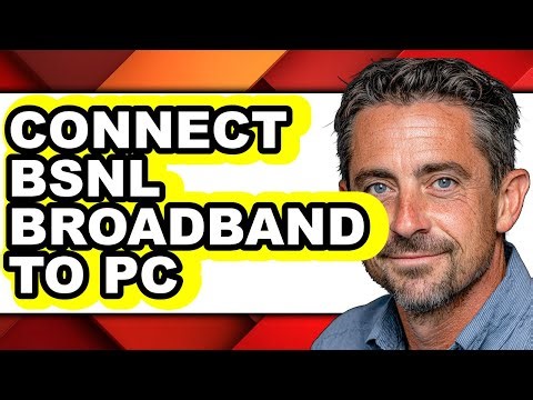 How to Connect Bsnl Broadband to Pc (only Way)