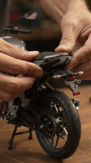 Building a Miniature Bajaj Pulsar N250 From Scratch! 🏍️🔥 | Satisfying Mini Bike Build #Shorts
