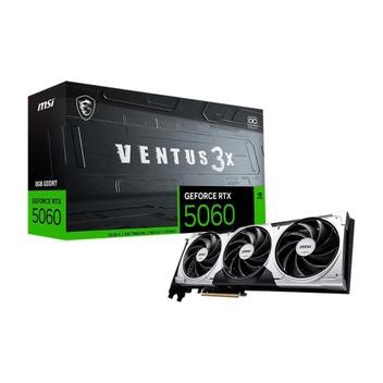 Placa de Vídeo MSI RTX 5060 8G VENTUS 3X OC NVIDIA Geforce, 8GB, GDDR7, 128bits, DLSS 4, Triple Fan, OpenGL 4.6 - Geforce RTX 5060 8G VENTUS 3X OC - Placa de Vídeo - Magazine Dicasmhp