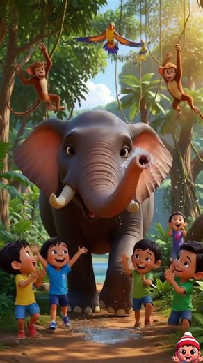 Hathi Raja Bohot Bade 🐘 | Funny Kids Song | Hindi Nursery Rhyme | Dance & Fun