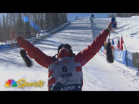 Jake Canter grabs World Cup men's snowboard slopestyle title with CLUTCH second run | NBC Sports