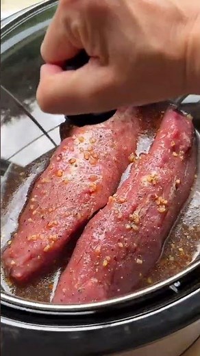 Slow Cooker Honey Garlic Pork Tenderloin