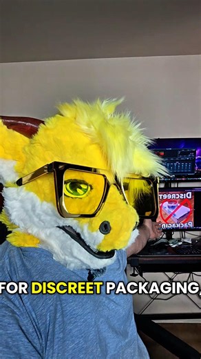 Always check discreet packaging. Skill issue on me. #fur #fursuit #furryfandom #furry #fursuiter