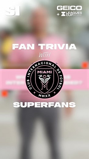 Testing the Inter Miami supporters on their own club to see who will come out as the Fan of the Match… @geico | Sports Illustrated FC