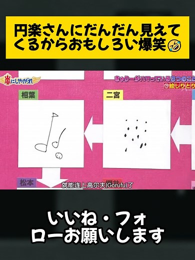 円楽と嵐の爆笑 絵しりとりシーン集