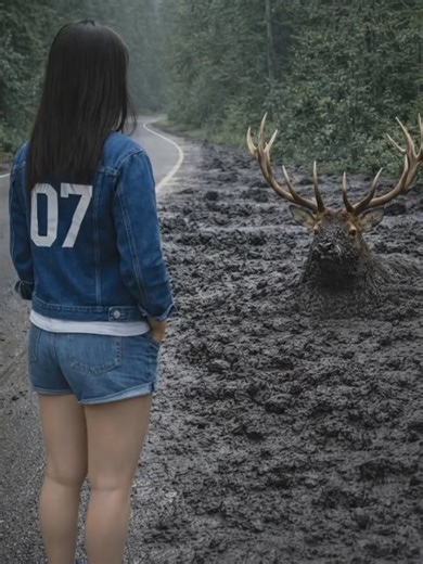 Viral Animal Rescue - A Brave Girl Helps a Trapped Stag #stag #animalrescue #wildanimals #wildlife #fyp