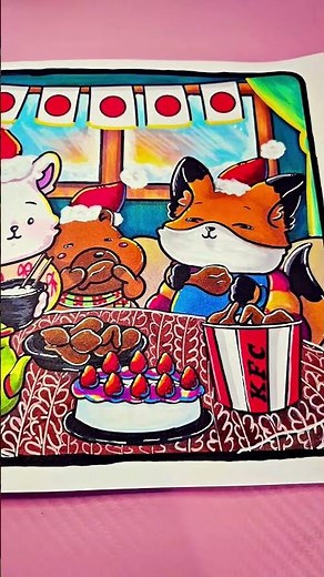 my hand drawn coloring book is available ☺️ perfect for Christmas. #coloringbookforadults