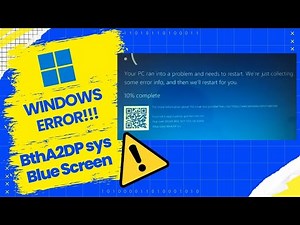 How to Resolve BthA2DP.sys Blue Screen in Windows 11 or 10 | Step-by-Step Solution