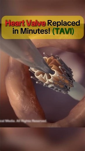 No Open-Heart Surgery! Watch How Doctors Replace a Heart Valve with TAVI in 60 Seconds! 🫀#shorts