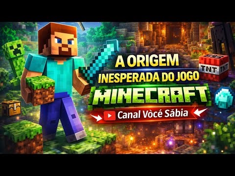 🤯 A ORIGEM INESPERADA DO JOGO MINECRAFT