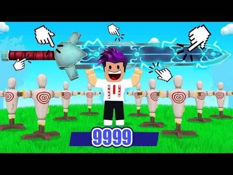 مطور العبة تحداني اجيب اقوة سيف بالماب لفل 99999 لعبة ⚔️ Sword Clicker !!