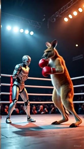 Kangaroo as a boxer