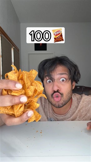 1 vs 100 Chili Cheese Fritos 🥵🧀 #shorts #mukbang