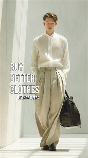 Linen trousers are a great way to smarten up your summer outfits.