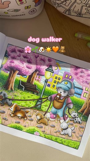 Creative Dog Walker Coloring Page Inspiration