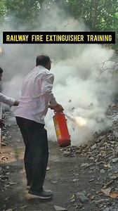 Railway Fire Extinguisher Training 🔥 #railway #train #fire #reels #reelsfb #viral #trending #video #training #weareout | We Are Out Railfans