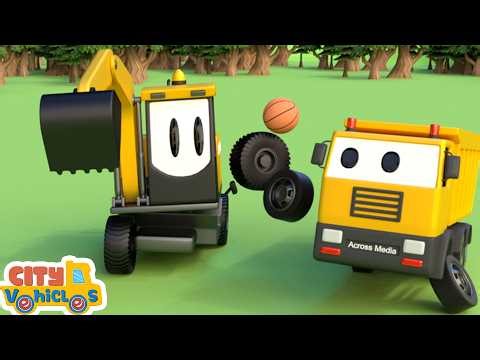 Super Tractor Saves the Horses! Farm Rescue Adventure-Crane Truck, Dump Truck for kids.