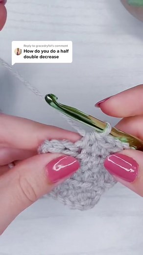Learning How to Crochet: Half Double Crochet Decrease Tutorial
