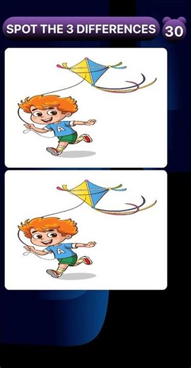 Spot the 3 Differences Hard Short Puzzle #2030