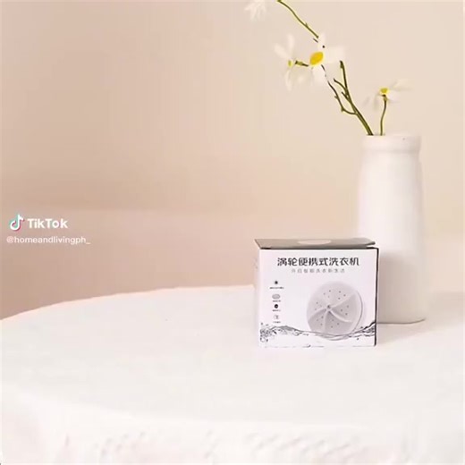 Mini Portable Ultrasonic Turbine Washing Machine Spin Laundry Washer | Trendora