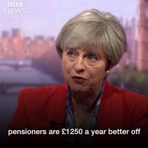 Theresa May has suggested that the so-called 'triple lock' protecting the state pension could be changed, saying state pensions would continue to rise, with the exact method of calculations to be revealed in the Conservatives' manifesto. The triple lock ensures the state pension increases in line with wages, inflation or by 2.5% - whichever is highest. Are you a pensioner? Are you reassured by what the Prime Minister said today? | BBC Politics